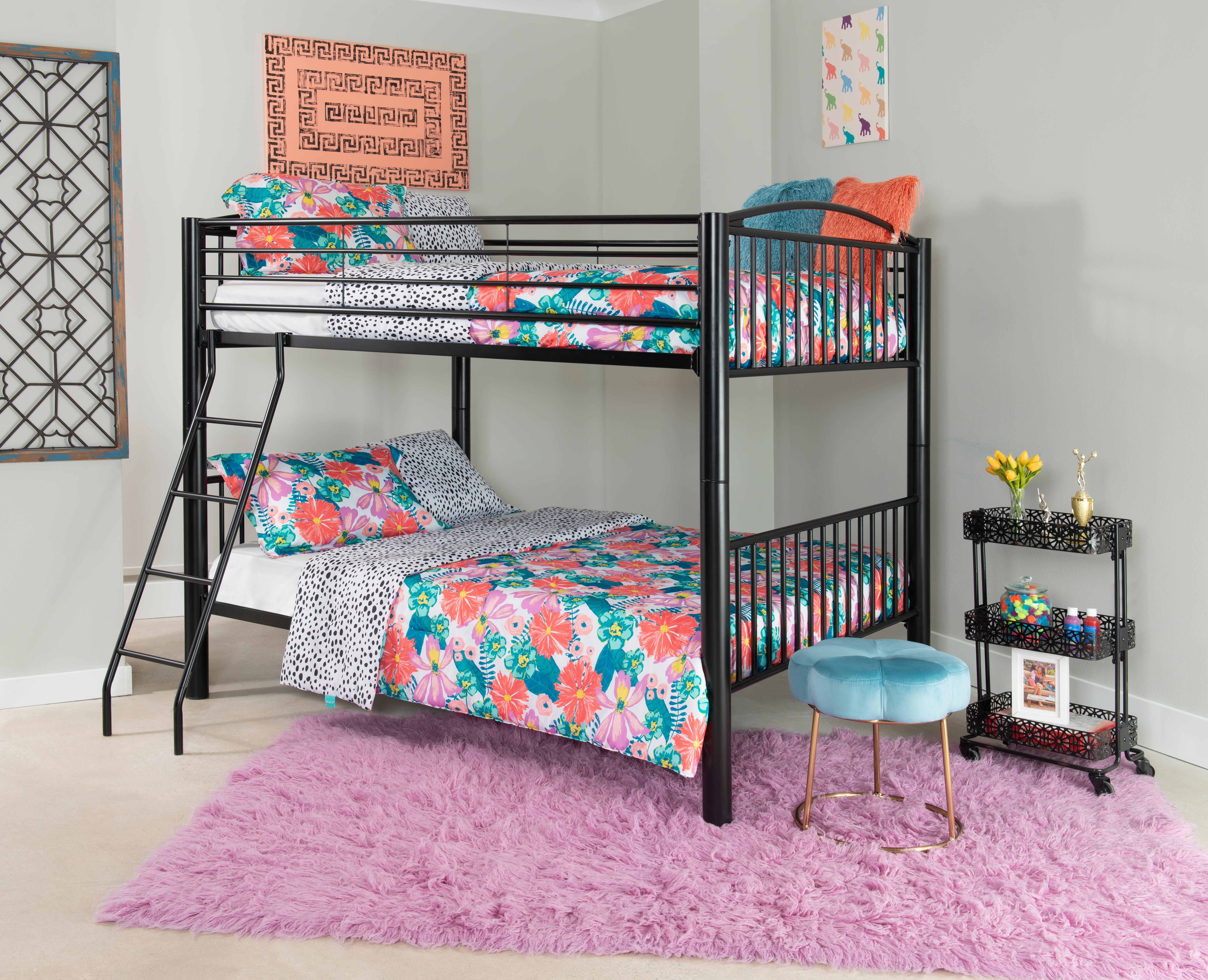 Rent to Own Linon Home Decor Heavy Metal Full over Full Bunk Bed at